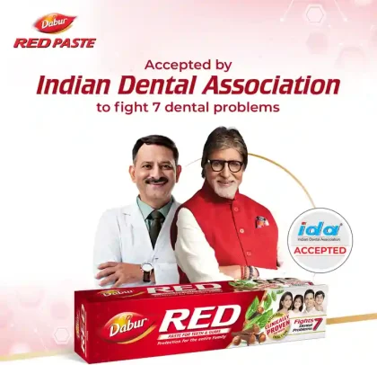 Indian Dabur Red Toothpaste - 100g each   | Fluoride Free | Helps in Bad Breath Treatment, Cavity Protection, Plaque Removal |For Whole Mouth Health| Power of 13 Potent Ayurvedic Herbs