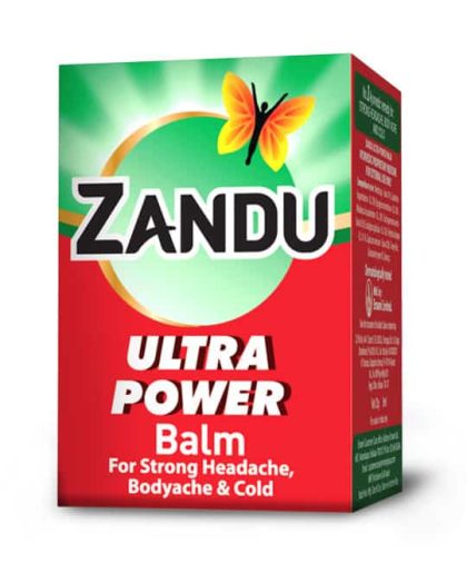 Zandu Ultra Power Balm | For Pain Relief from Strong Headache, Bodyaches & Cold | Bone, Joint & Muscle Care | 8 ML