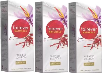 3 Naturals Fairness Solution with Saffron and Milk Cream , Pack of three ,50gm each