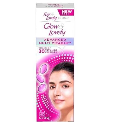Indian Glow & Lovely Glow and Lovely Face Cream with Vita Glow Advanced Multi Vitamin for Glowing Skin 50G