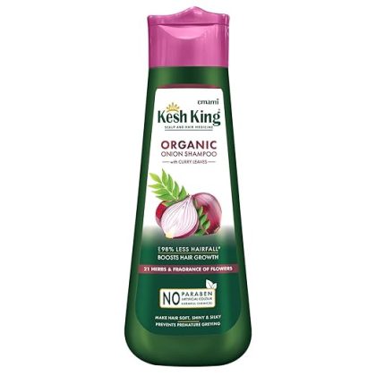 Kesh King Organic Onion Shampoo with 21 Herbs, Reduces Hairfall & Boost Hair Growth, 200ml(India)